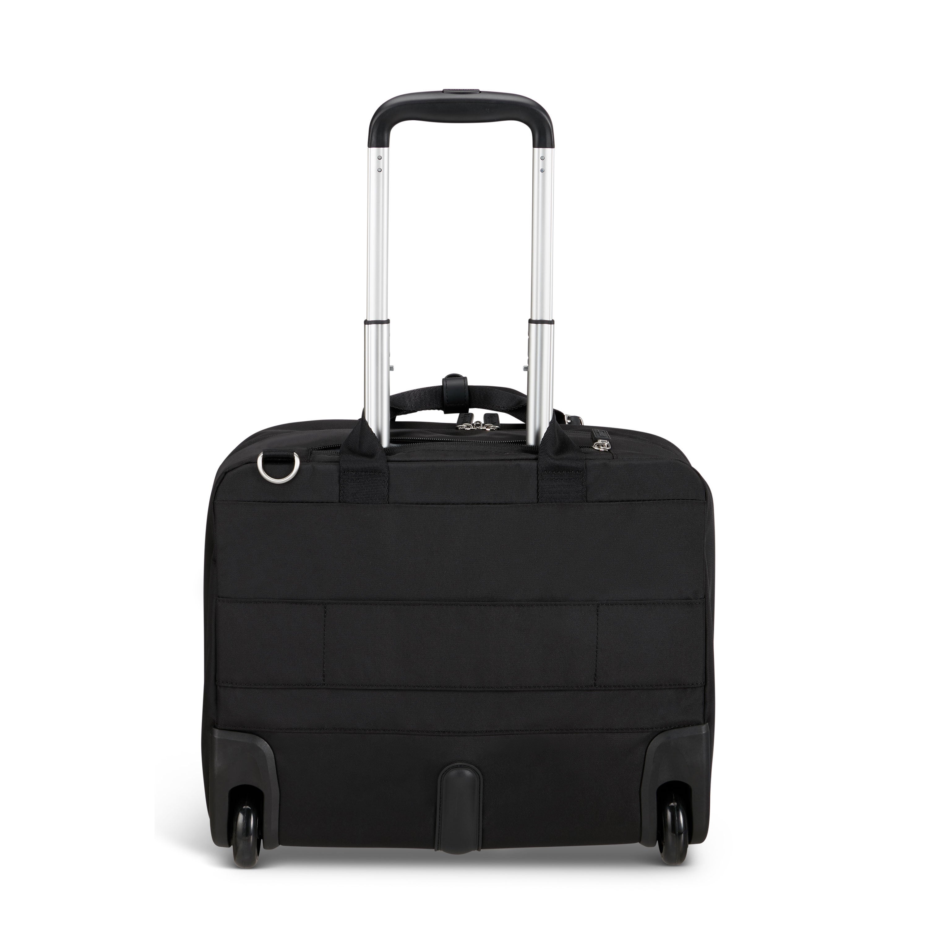 Lipault 4BIZ Rolling Tote, Black, Back Image image number 4